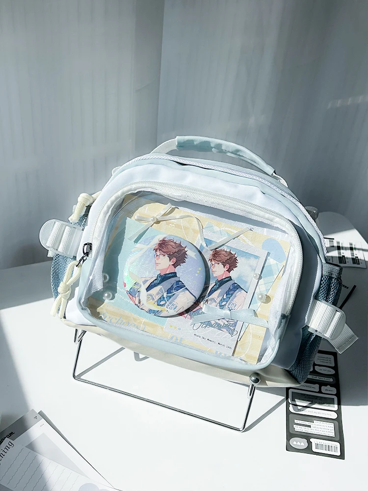 JK Uniform Bag Students Animation Anime Cute Transparent Versatile Shoulder Bag Women Hand Bags