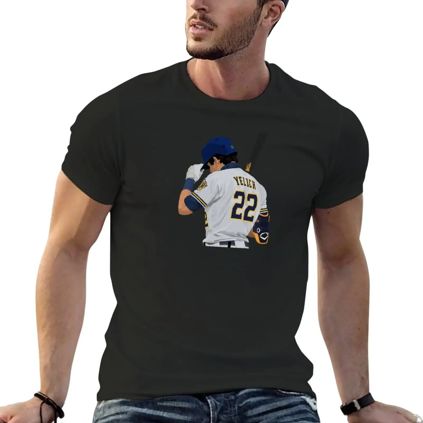 

Christian Yelich 22 T-Shirt basketball graphic tees anime tshirt graphic t shirt vintage oversizeds plain white t shirts men