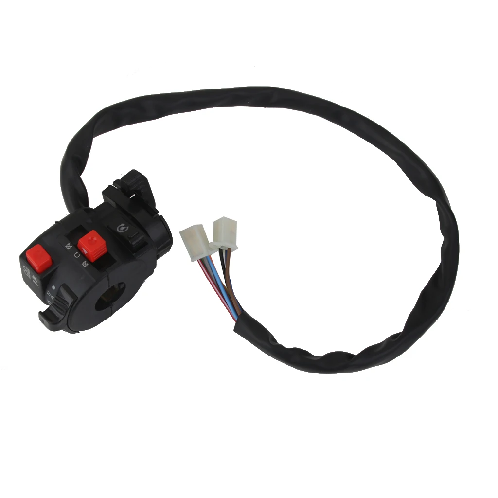 Left Side Handlebar Kill Light Start Choke Switch for ATV 200 250 300cc Universal Fit 22mm Bar