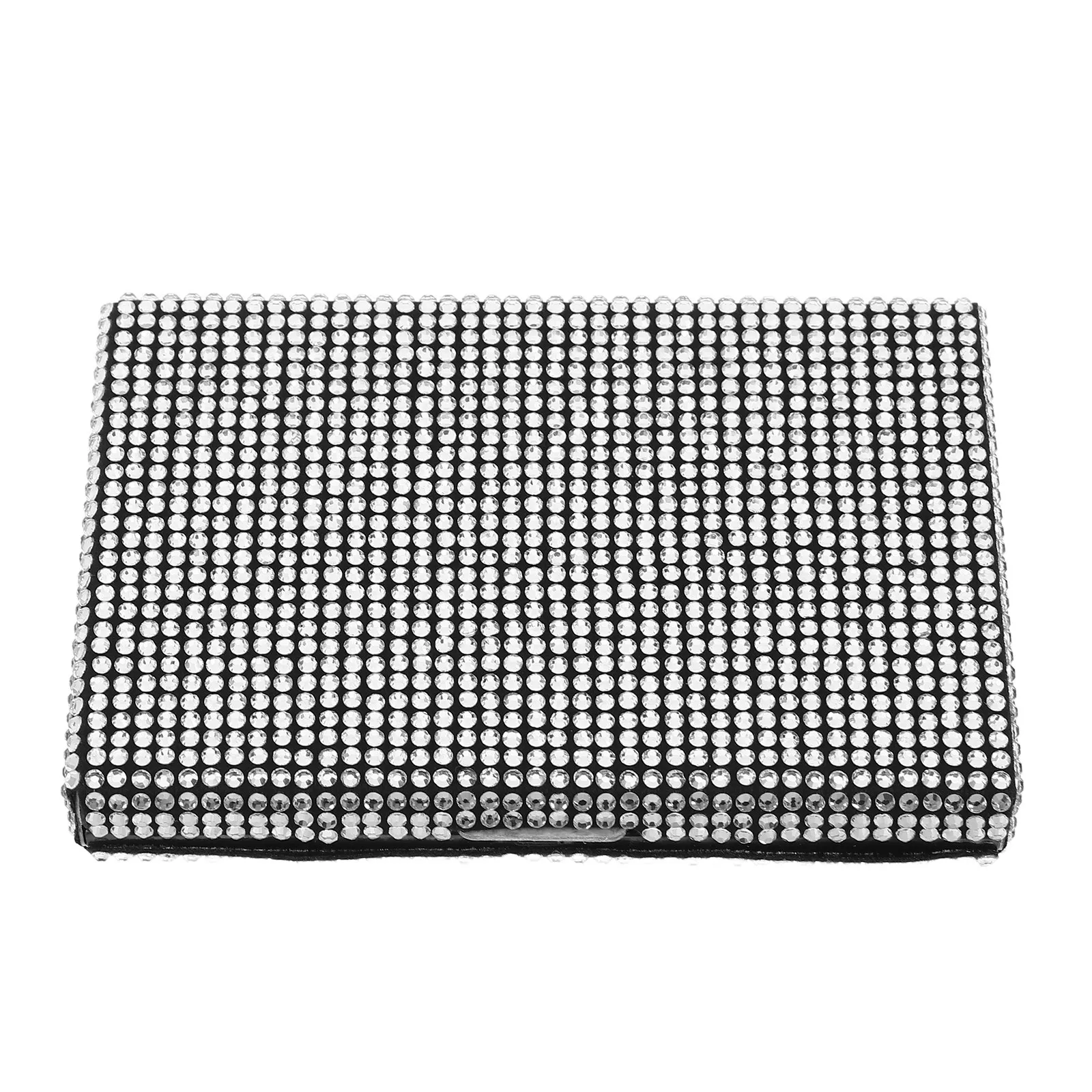 Car Trunk Organizer - Slim Metal Business Card Case Rhinestone