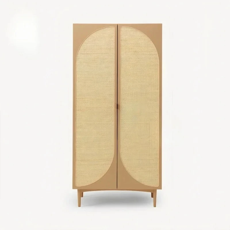 LT new Chinese solid wood independent swing door bedroom bed and breakfast storage locker