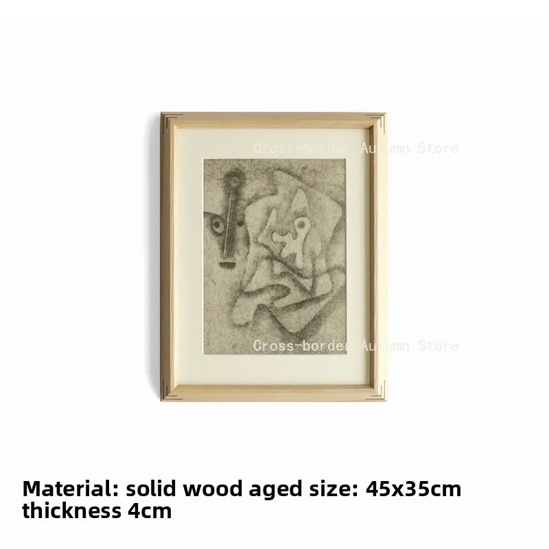 French Vintage Solid Wood Frame Wall Art Home Office Hotel Decor Painting