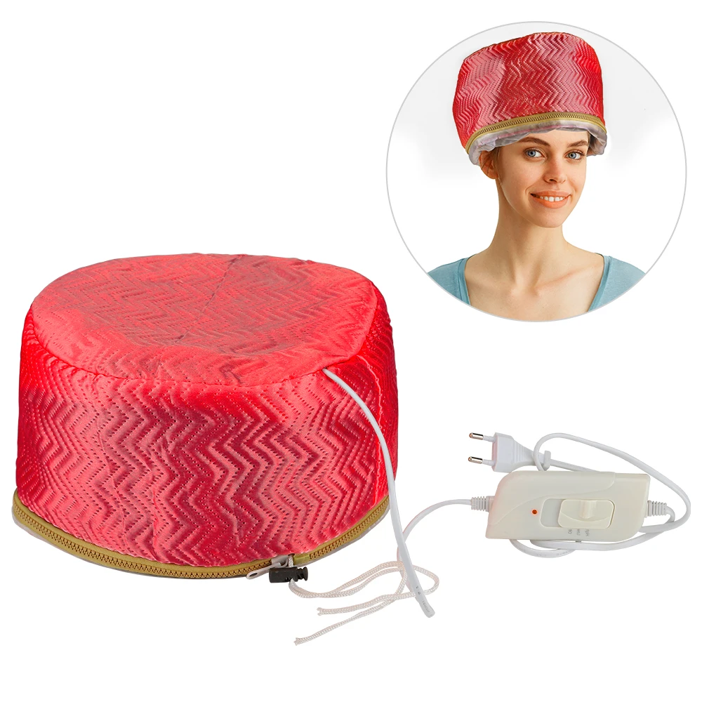 Gorro de tratamiento térmico para el cabello, vaporizador de pelo con calefacción, 220V, 110V, accesorios de cuidado, gorros para mujeres, secador