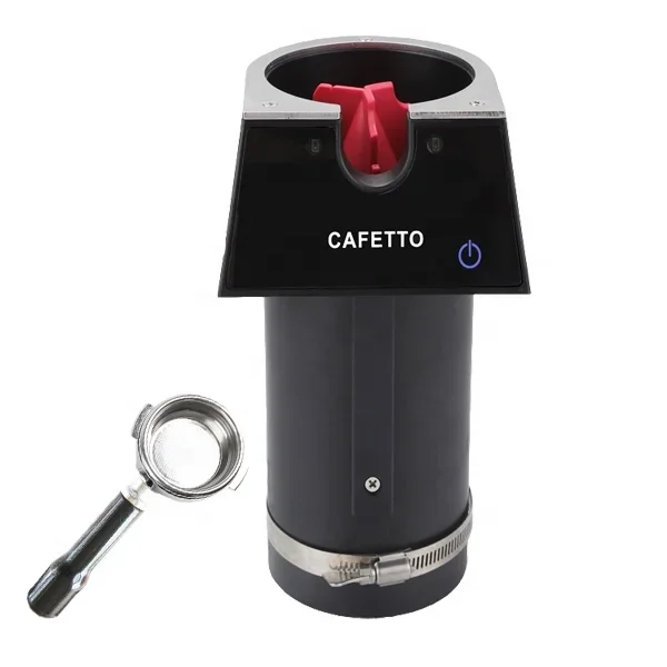 منظف مرشح القهوة الجديد بدون ضوضاء صندوق الطحن أدوات باريستا الإلكترونية لسلة 53 مللي متر 2022