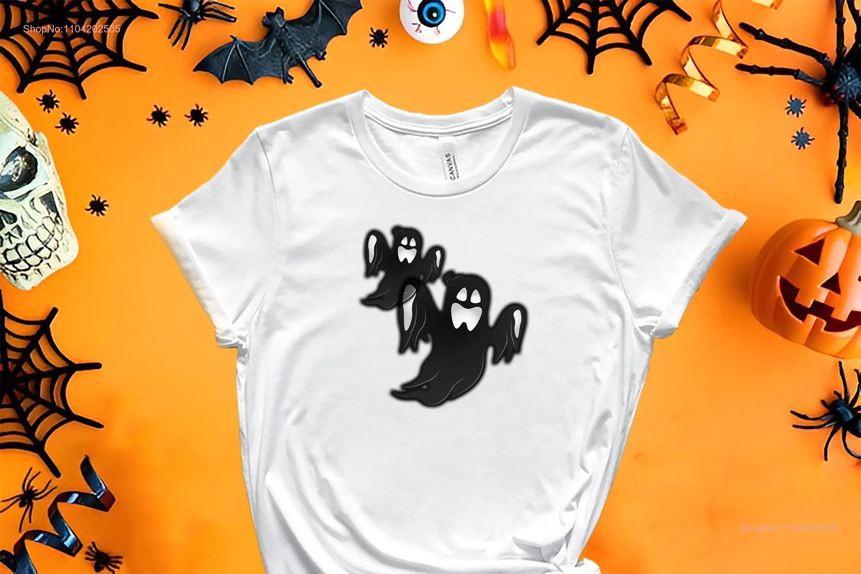 Boo Squad T Shirt Cool Halloween Everyday Happy GhosT Trick Or Treat long or short sleeves