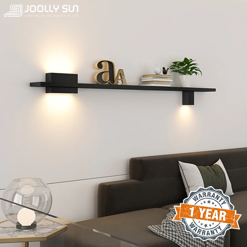 JoollySun Wall Lamp LED Shelf Lighting Modern Decoration Lamps Living Room Entrance Bedroom Long Art Night lights Wall Luminaire