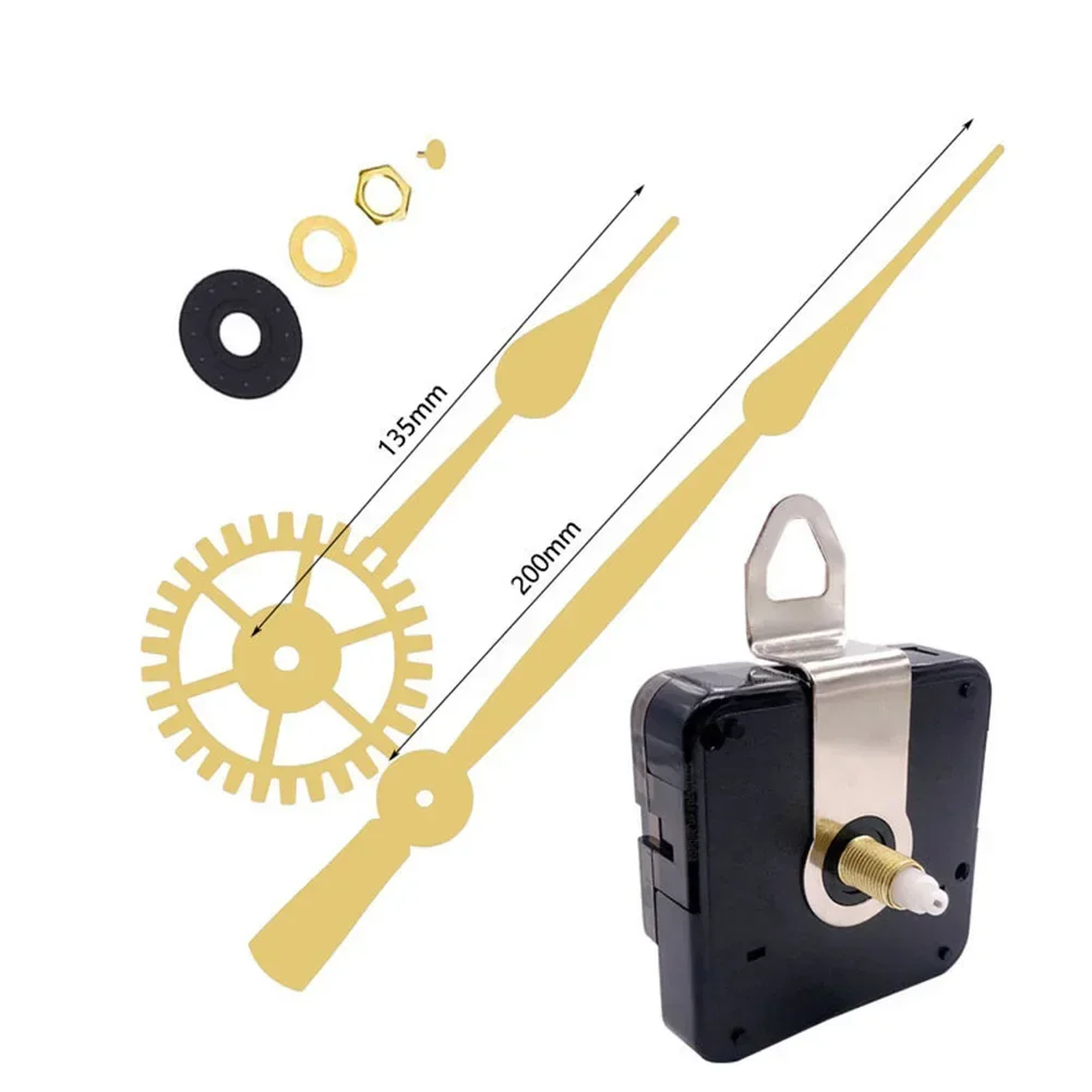 1 Set Quality Silent Quartz DIY Mechanism Movement Kit  Machine Wall Silent Sweeping Second Movement With Pointer Repair Tools