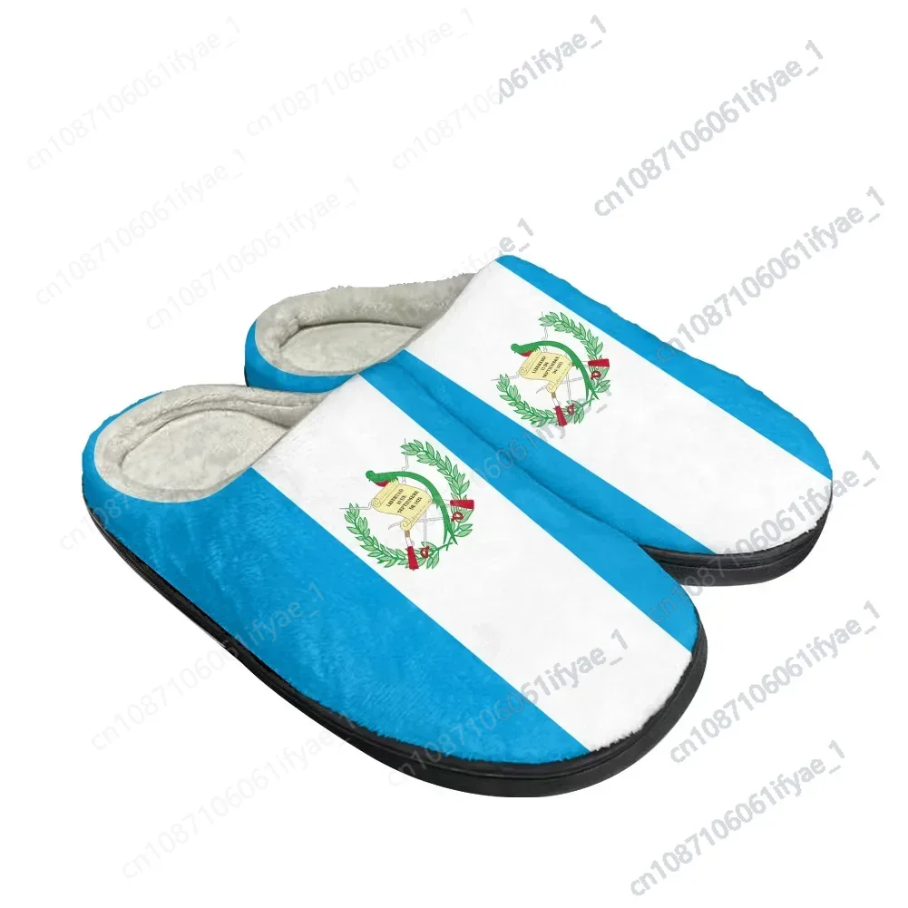 

Guatemala Guatemalan Flag Cotton Custom Slippers Mens Womens Latest Sandals Bedroom Plush Indoor Keep Warm Shoes Thermal Slipper