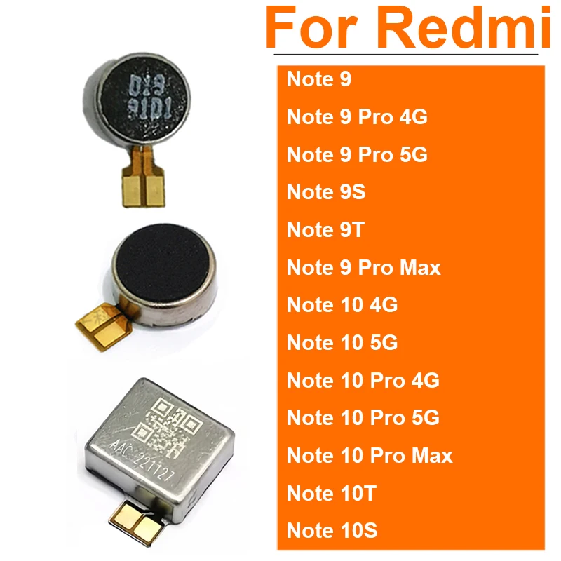 

Гибкий кабель вибратора для Xiaomi Redmi Note 9 9T 9S 10s 10 Pro Max 10T 10S 4G 5G, модуль вибрационного двигателя, запасные части