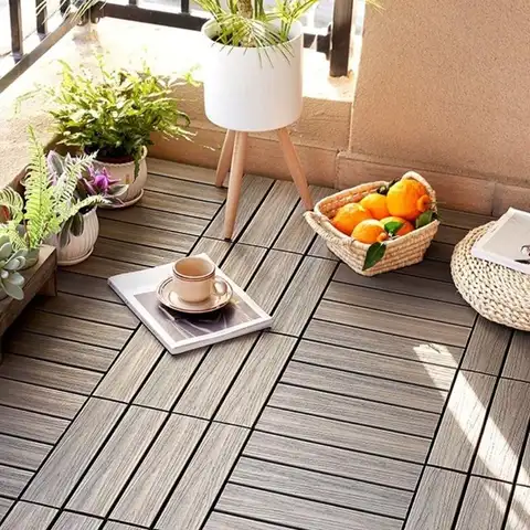 Vattentät komposittrallbräda soltålig säker golv för barn och husdjur utomhusbruk B03E 10 best sales kompositdäck utomhus - №10