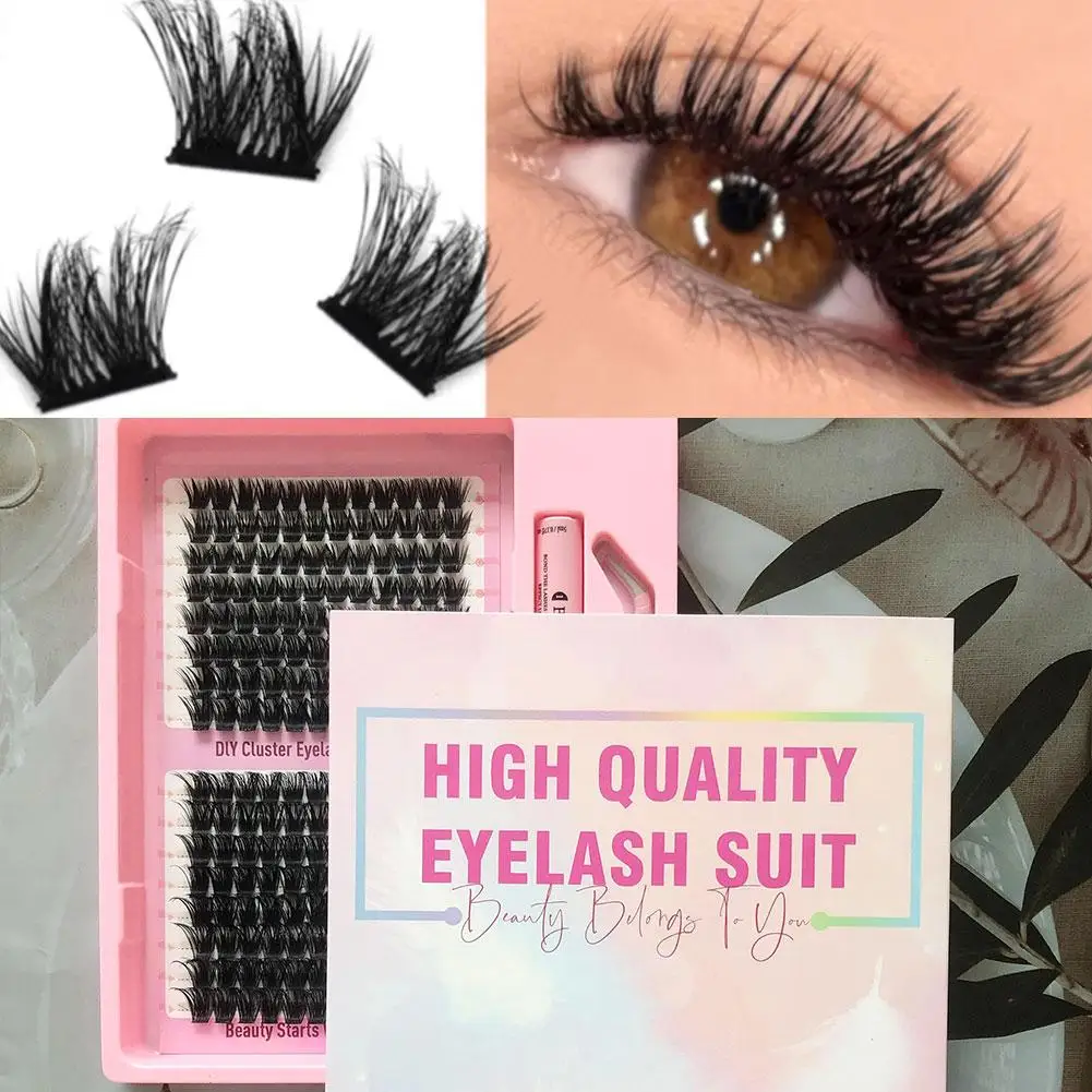 

30D-100D European American False Eyelashes Set Capacity Mixed Style Thick Dense Soft Fiber Individual Lashes DIY Self-Applying