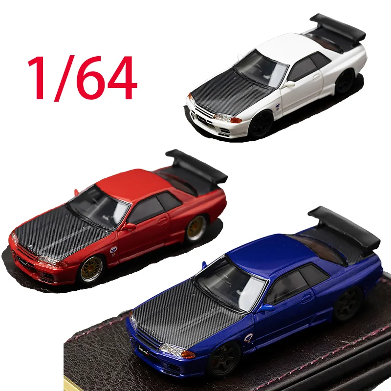 

IG литой под давлением масштаб 1/64 Nissan полимерная модель автомобиля Nissan NISMO GTR R32 игровые транспортные средства игрушки для мальчиков оригинальное украшение коробки