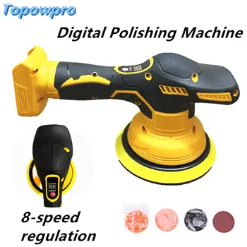 DeWALT 무선 자동차 광택기, 전기 자동 연마기, 디지털 디스플레이, 조정 가능한 금속 왁싱, 20V 배터리에 적합