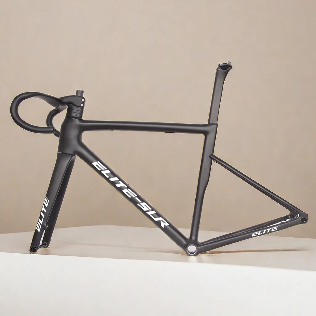 

ELITE Road Bike Frames Carbon Full Hidden All Internal Cable BB68 Carbon Disc Cycling Parts 2024 New Arrival Bicycle Frameset