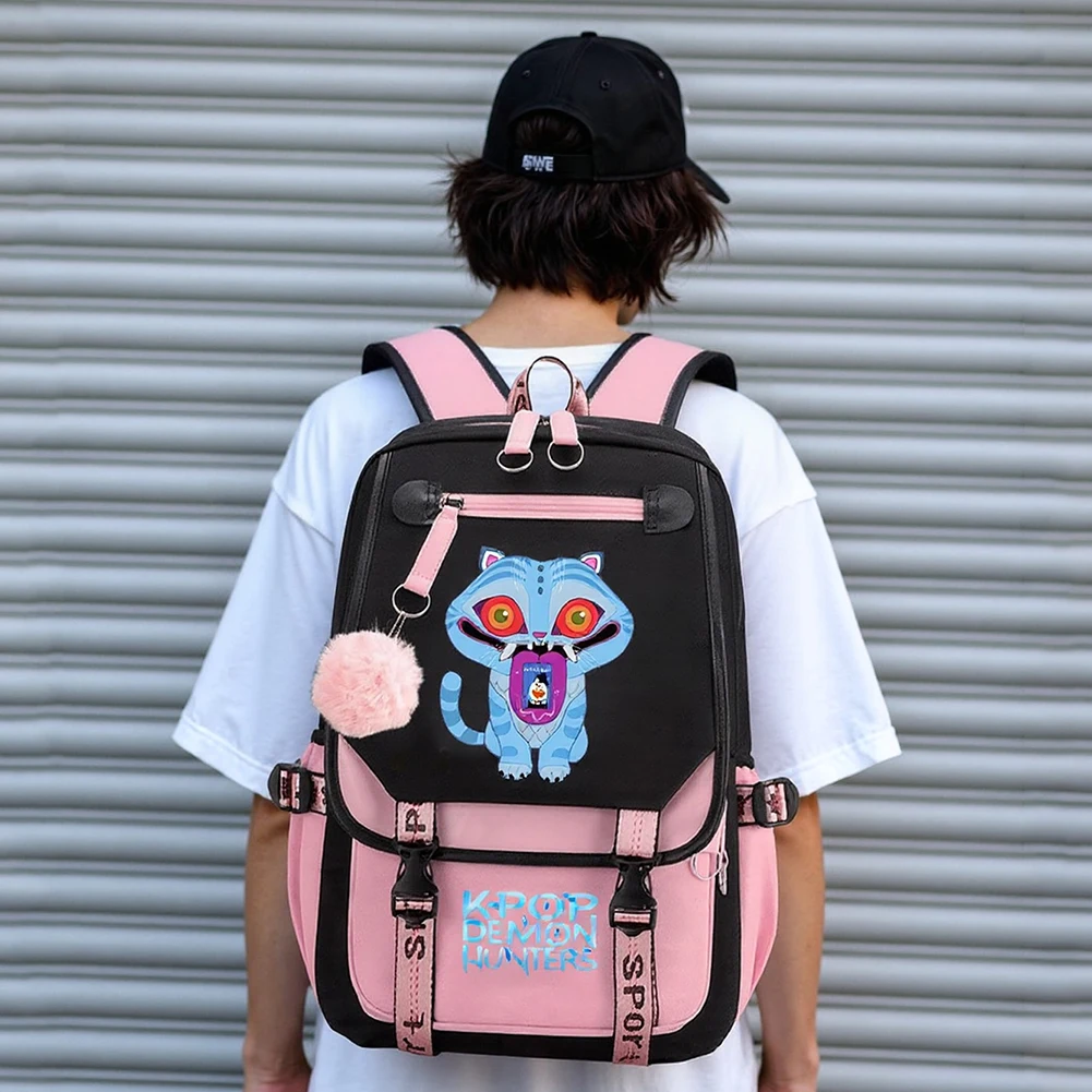 School Backpack for Students KPop Demon Hunters Daily Bagpack 2025 Hot Movie Print Backpacks for Girl Outdoor Sport School Bag