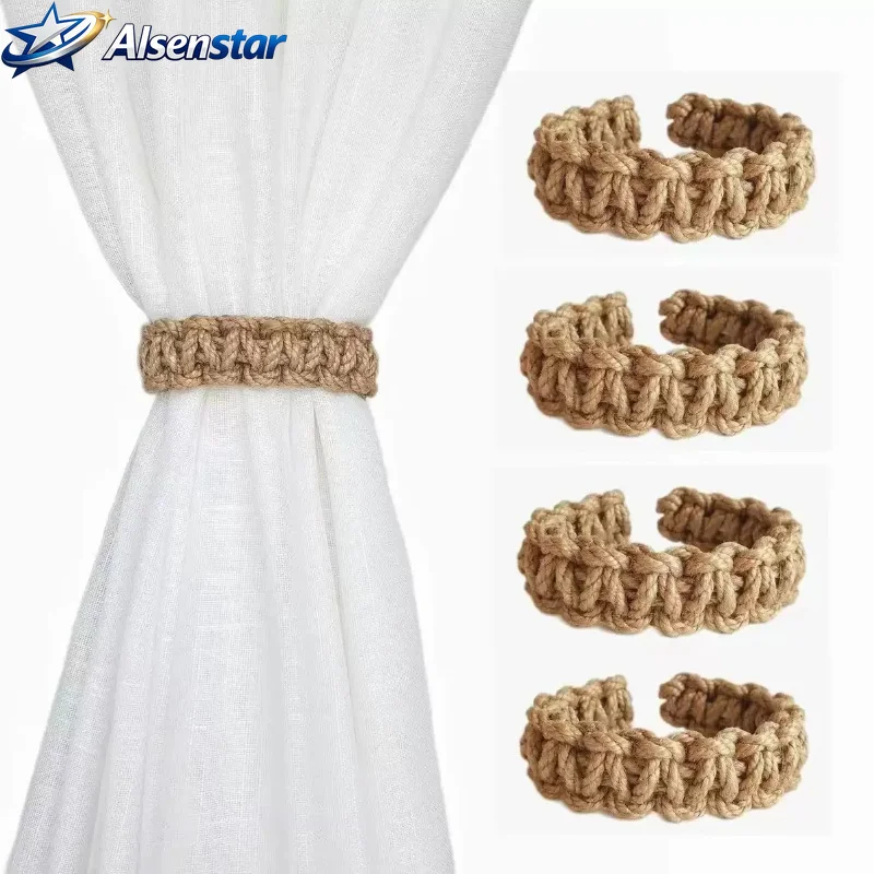2 pieces of curtain straps, backrest curtains, modern style lingering decorative curtains, aluminum alloy curtain spring design