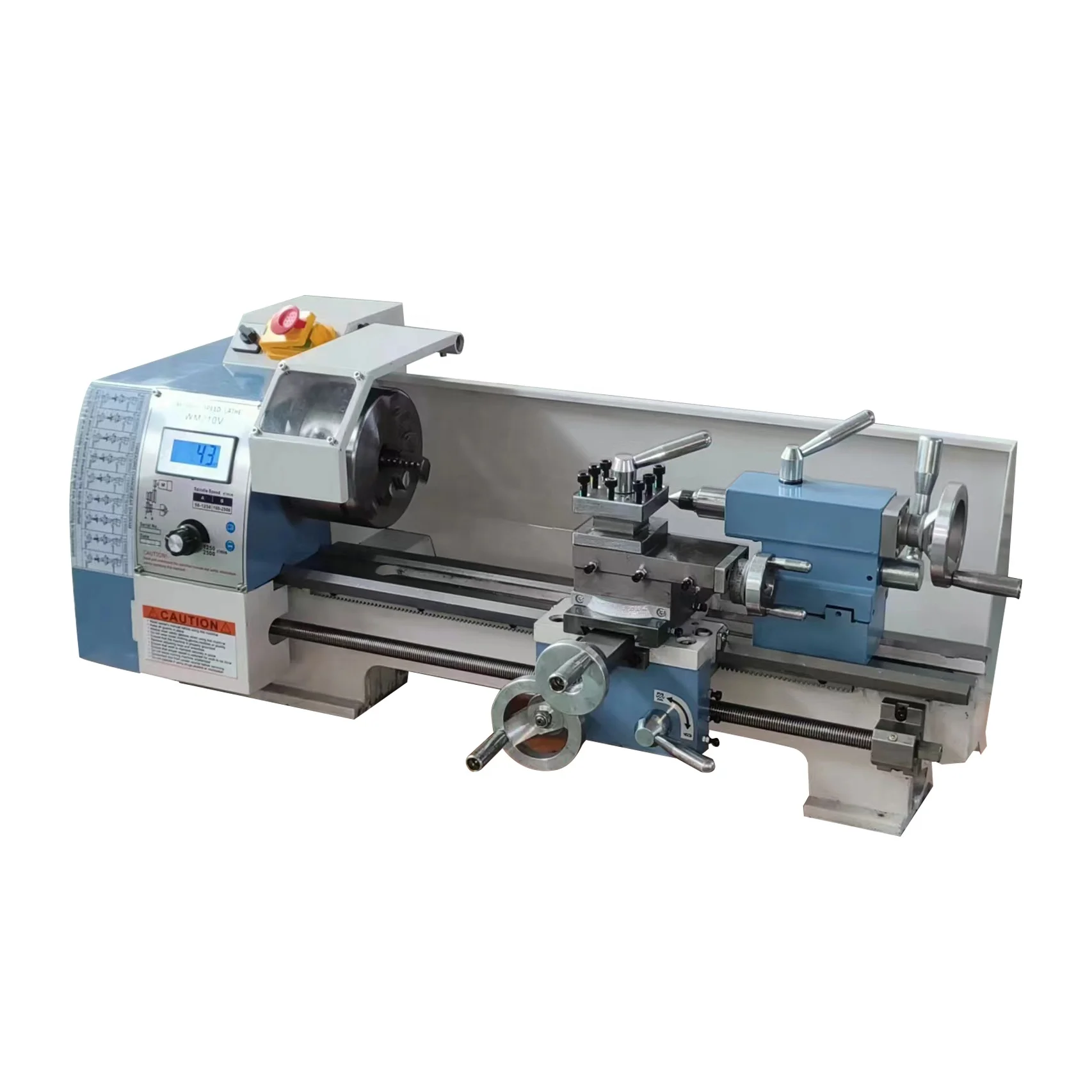 Mini torno de banco Para el hogar, 210V, Mini torno de corte y torneado de Metal, Mini Torno Para Metal