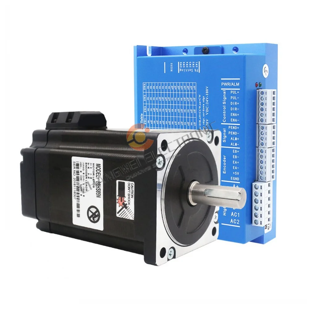 

HBS86H Closed-loop Hybrid Stepper Drive/2 Phase High Performance Stepper Drive Nema34 Stepper Motor 4.5NM 8.5NM 12NM