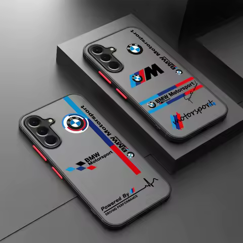TPU Cover Phone Case for Samsung Galaxy A32 A53 A56 A52 A34 A72 A26 A33 A21s A35 A36 A25 A22 A23 A24 A54 B-M-W-M-Sport Logo