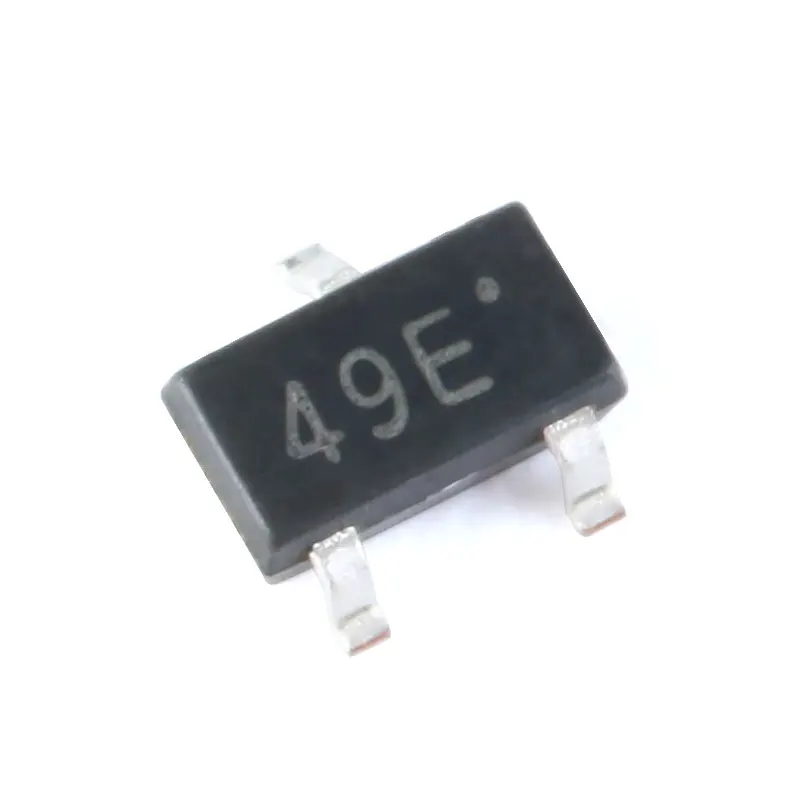 50pcs/10pcs 44E 49E SOT23 SMD Hall Effect Sensor Switch SMD Hall Element  Sensor Switch Brushless Electric Motor