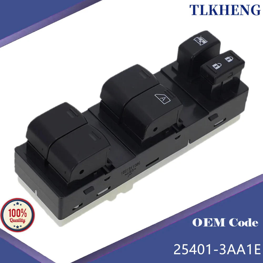 25401-3AA1E RHD Interruptor de control de ventana eléctrico Interruptor elevador de ventana para Nissan