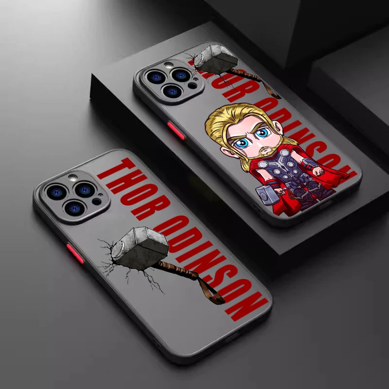 Thor Odinson God Of Thunder Frosted Translucent For Apple iPhone 15 14 13 12 11 XS XR X 8 7 SE Pro Max Plus Mini TPU Phone Case