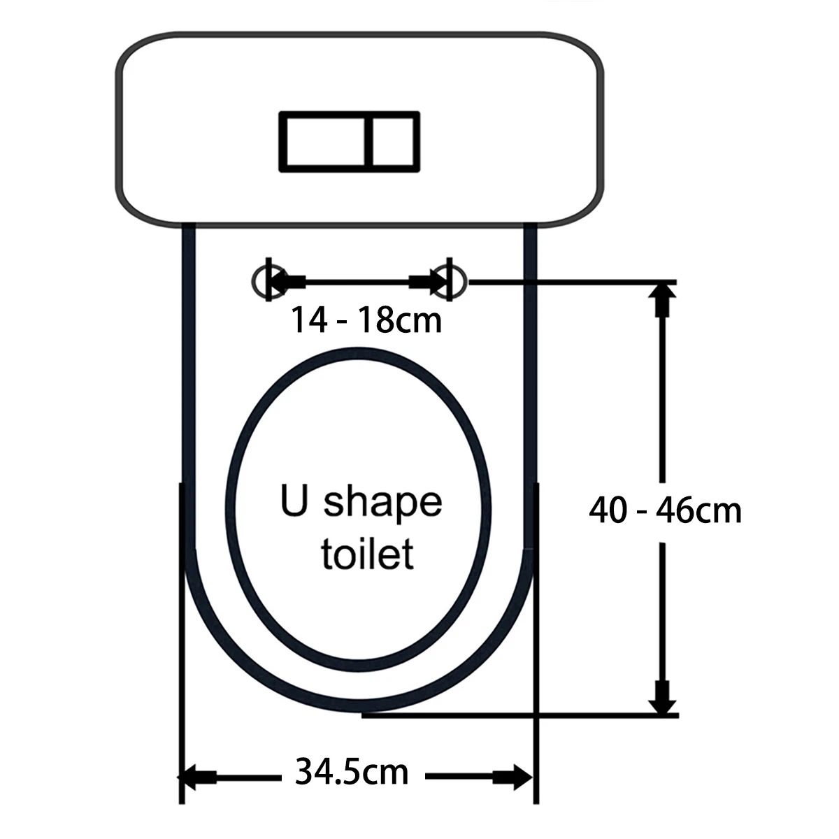 Imagem -02 - Universal Alongado Lento Fechar wc wc Assentos Capa Tigela Tampa Superior Montado Liberação Rápida pp Placa Fechamento Macio Cf22055pp Forma de u