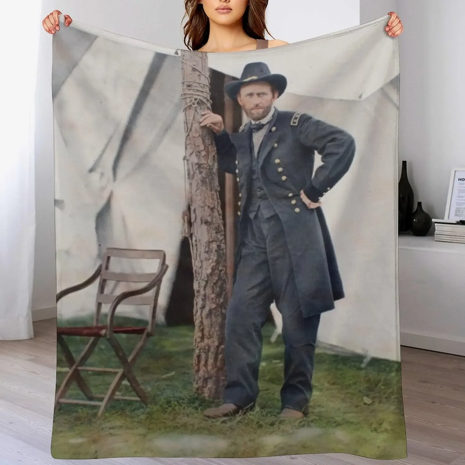 Ulysses S. Grant at Cold Harbor, 1864 Throw Blanket Summer Luxury Thicken Heavy Hairys Blankets