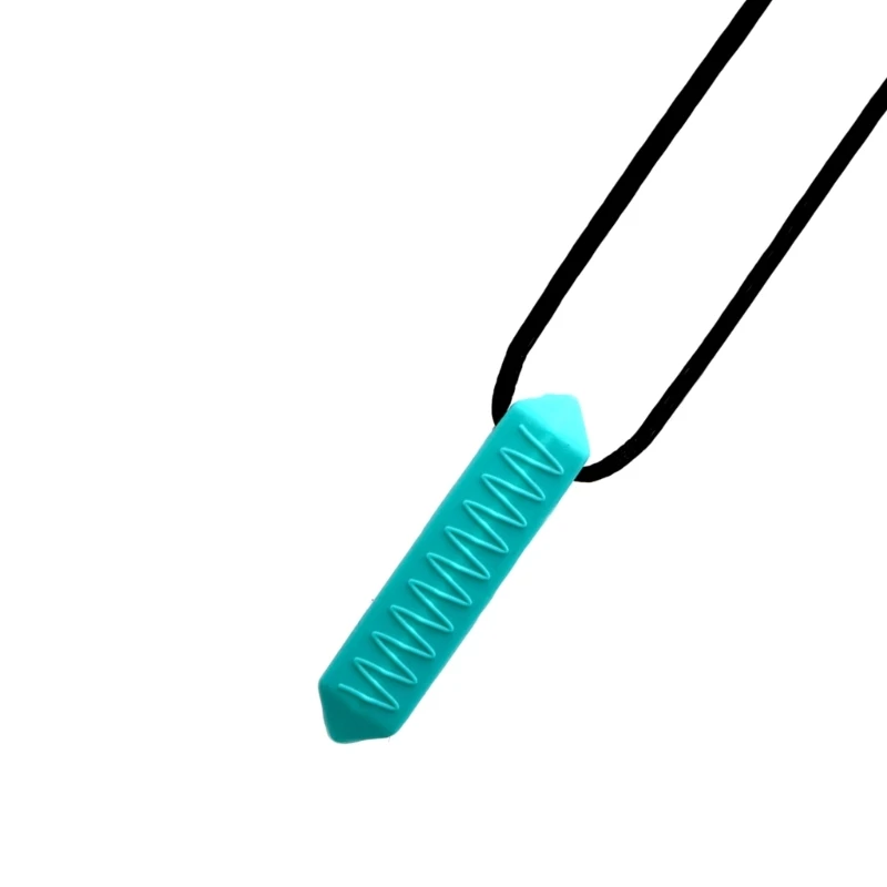 Chewable Necklace Strong & Long lasting Silicone Chew Toy Rubber Sensory Toy Helps with Self Regulation & Calming Gift