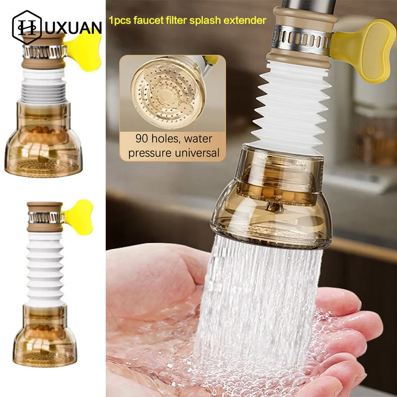 

Универсальный поворотный на 360° водосберегающий смеситель, насадка, сменный кухонный кран, фильтр, смеситель для ванной комнаты, барботер, аксессуары для раковины