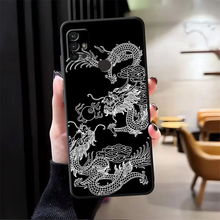 Cool Chinese Dragon Soft Back Phone Cover Case for Moto S30 Pro X30 Pro Edge 20 30 view 4