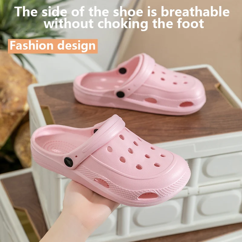 Slippers for women Instagram tide non-slip cute girl heart baotou beach slippers summer wear nurse shoes sandals for women beach