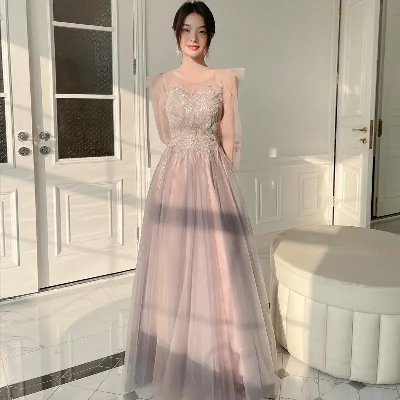 Sweetheart Pink Bridesmaid Dresses Women Formal Party Gowns Off The Shoulder Birthday Graduation Gown New Vestido De Festa