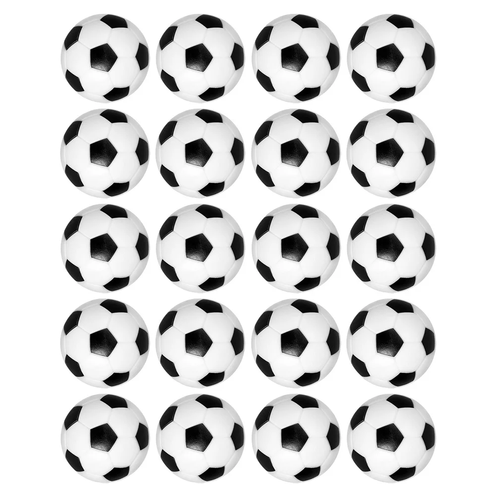 20Pcs Football Machine Parts Foosball Balls Resin Durable for Table Soccer Game Accessories Table Football Balls Replacement