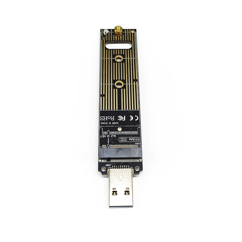 NVME to USB Adapter M2 PCIE NVME SSD M Key to USB3.1 Converter Riser Board 10Gbps JMS583 Chip Suppor 2242 2260 2280 M.2 NVME SSD