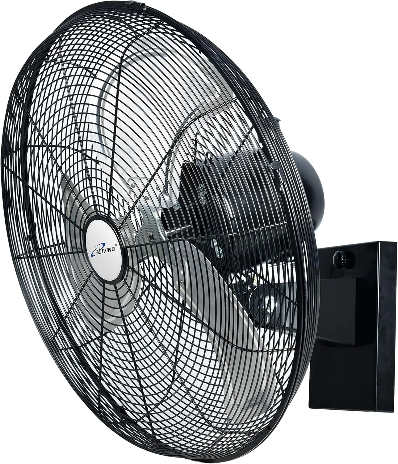 Outdoor Oscillating High Velocity Wall Fan with 4150  Heavy Duty Weatherproof Motor, Variable Speed Adjustment