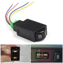1Piece Original Size 5 Pin ON-OFF Button Car Fog Light Switch For Subaru Forester Outback Legacy Impreza BRZ With 4-Wires Orange