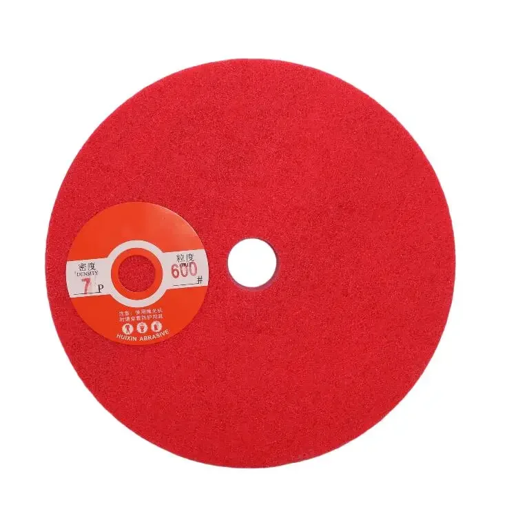 Nylon Non-Woven Fiber Polishing Wheel 250*40*32mm 80-1000# Mirror Polishing Wheel For Automatic Polishing Machine