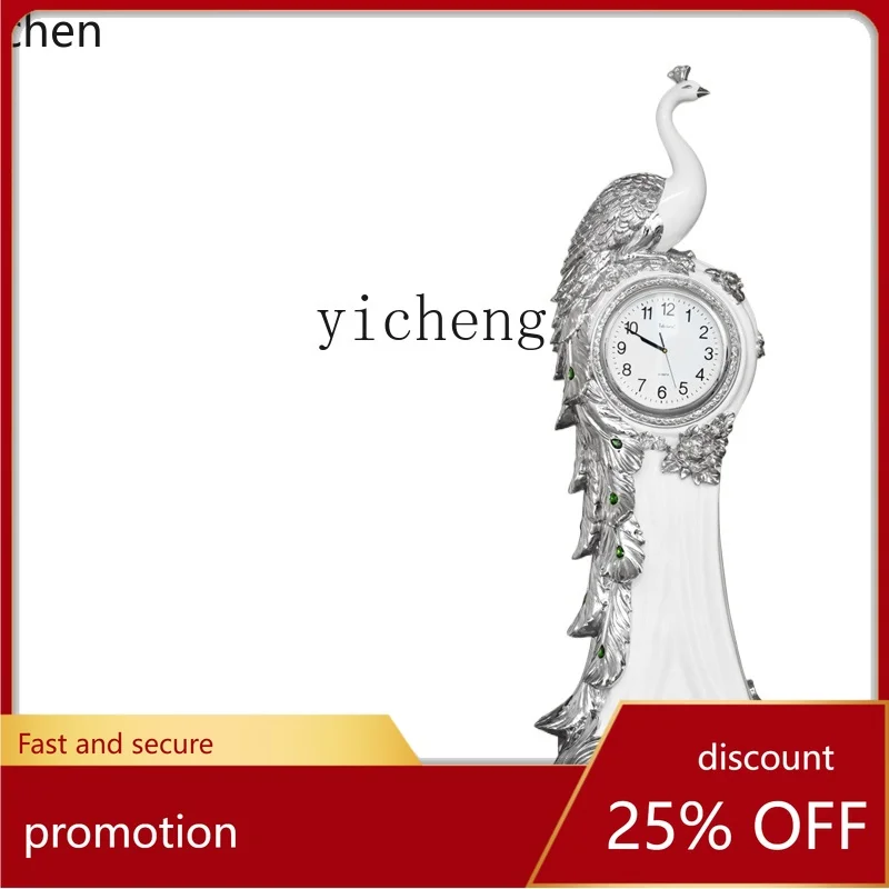 

ZML floor-to-ceiling large clock ornament vertical living room TV cabinet hotel lobby clock decoration