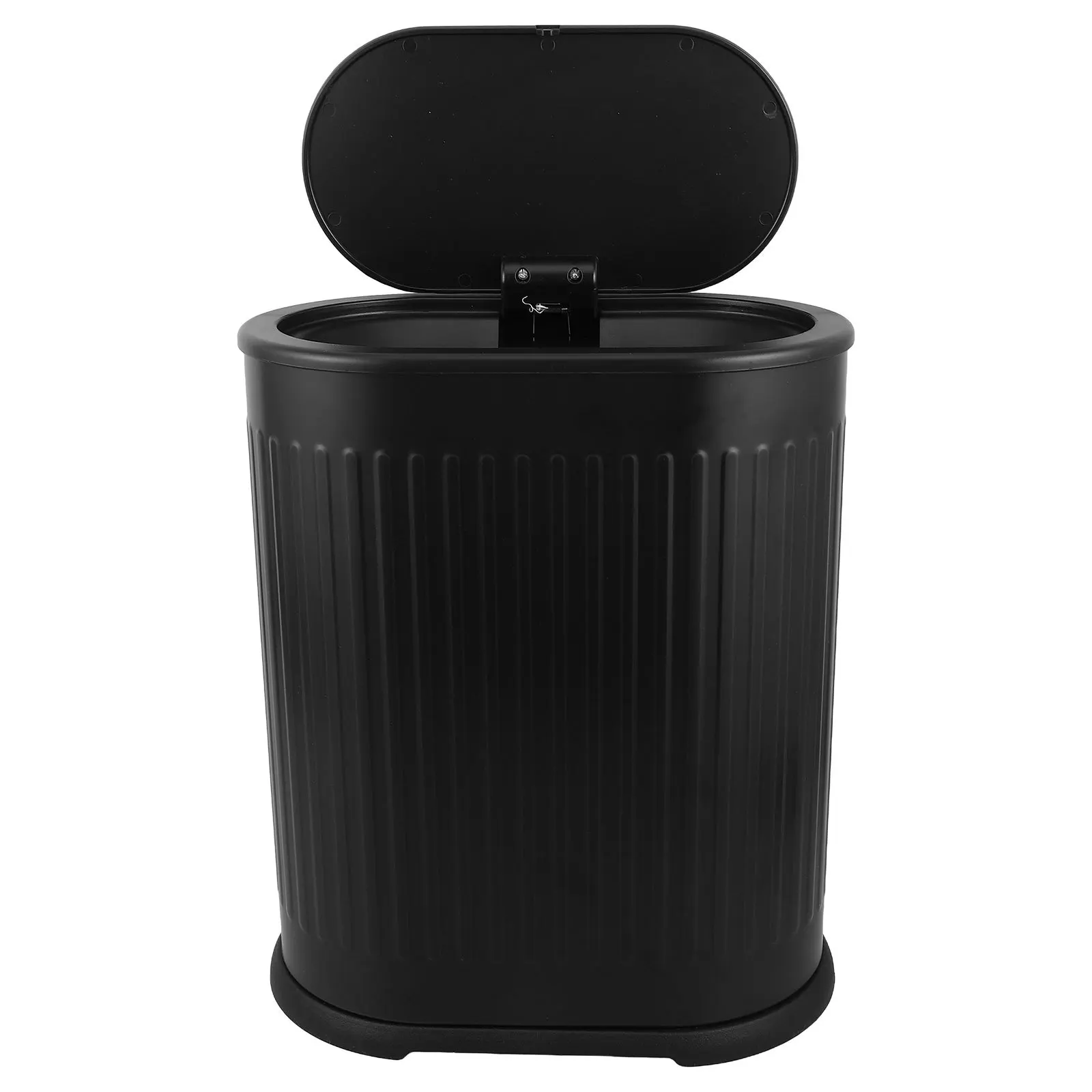 

Press Top Trash Can 6L Plastic Bathroom Bedroom Living Room Use Elegant Modern Design Spacious Capacity Odor Containment