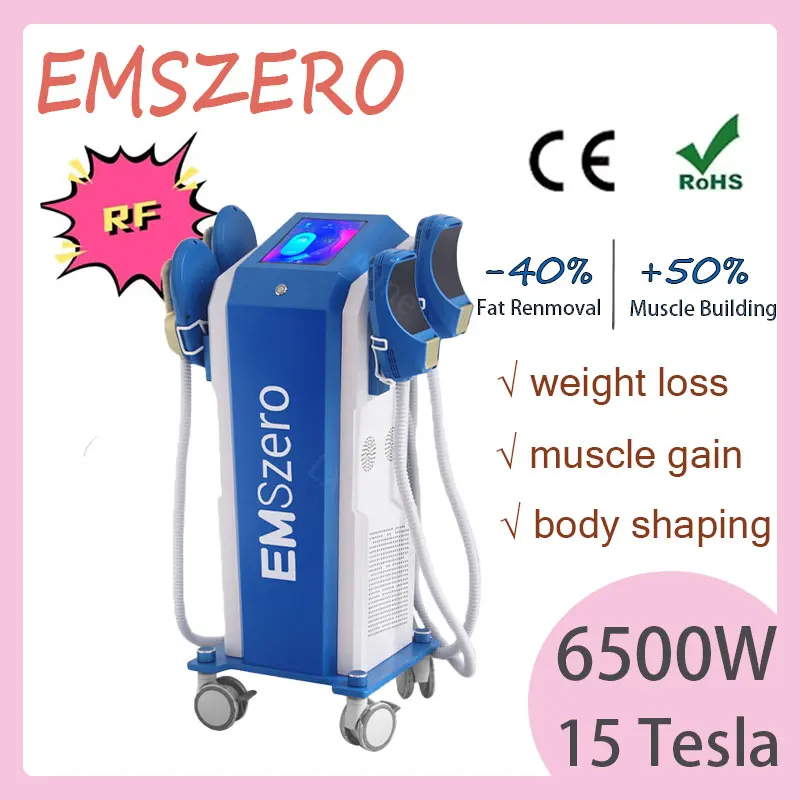 

EMSZERO Fat Reduction Exercise Muscle Machine EMS Shaping 6500W 15 Tesla RF Technology Body Shaping Beauty Device