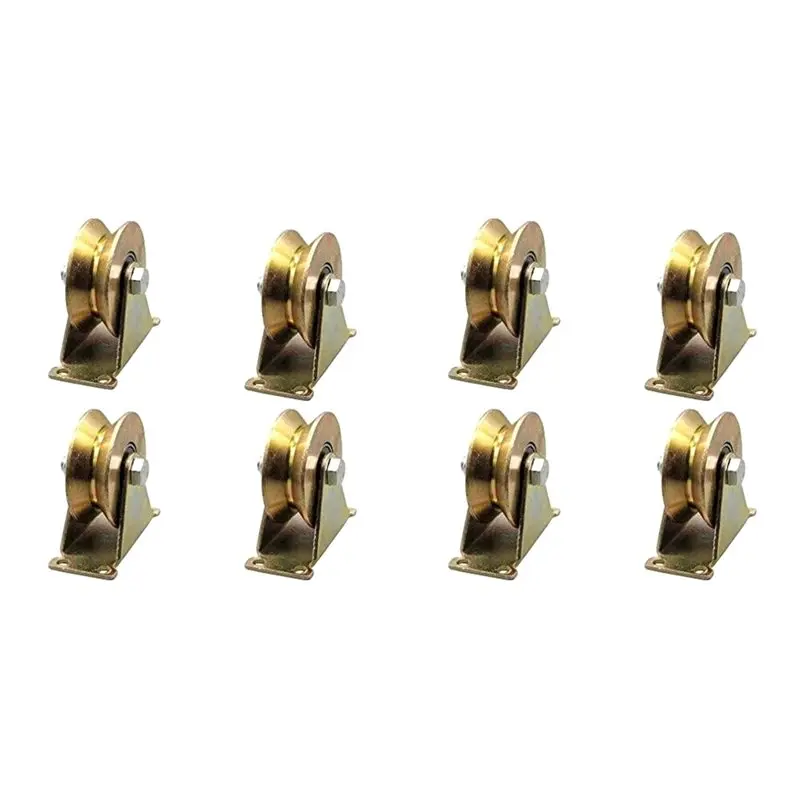 HRBAJ-8X Sliding Door Pulley V Groove Wheel Heavy Duty Rigid Caster For Inverted Track Sliding Gate Roller