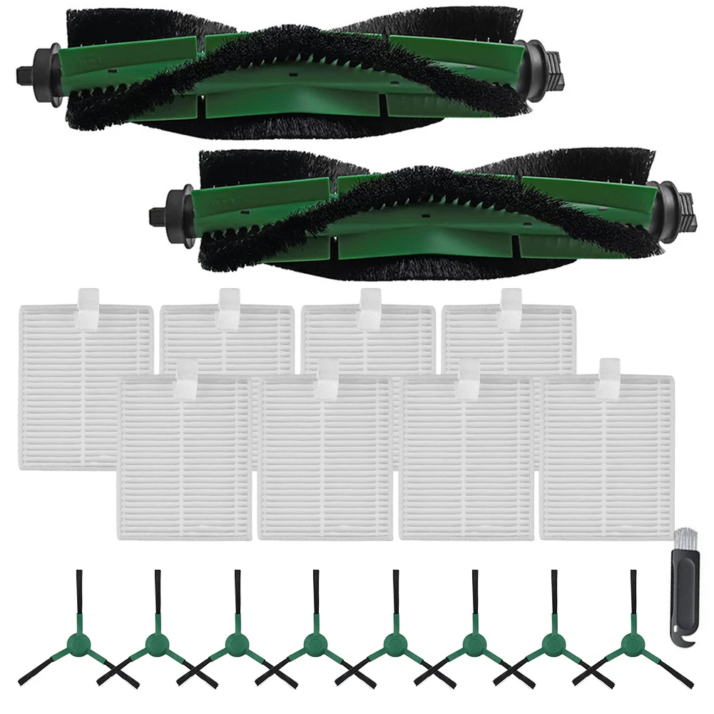 Main Brush Side Brushes And Filter Replacement Kit For Roomba 105 Compatible For Essential Y0140 Q0520 Series