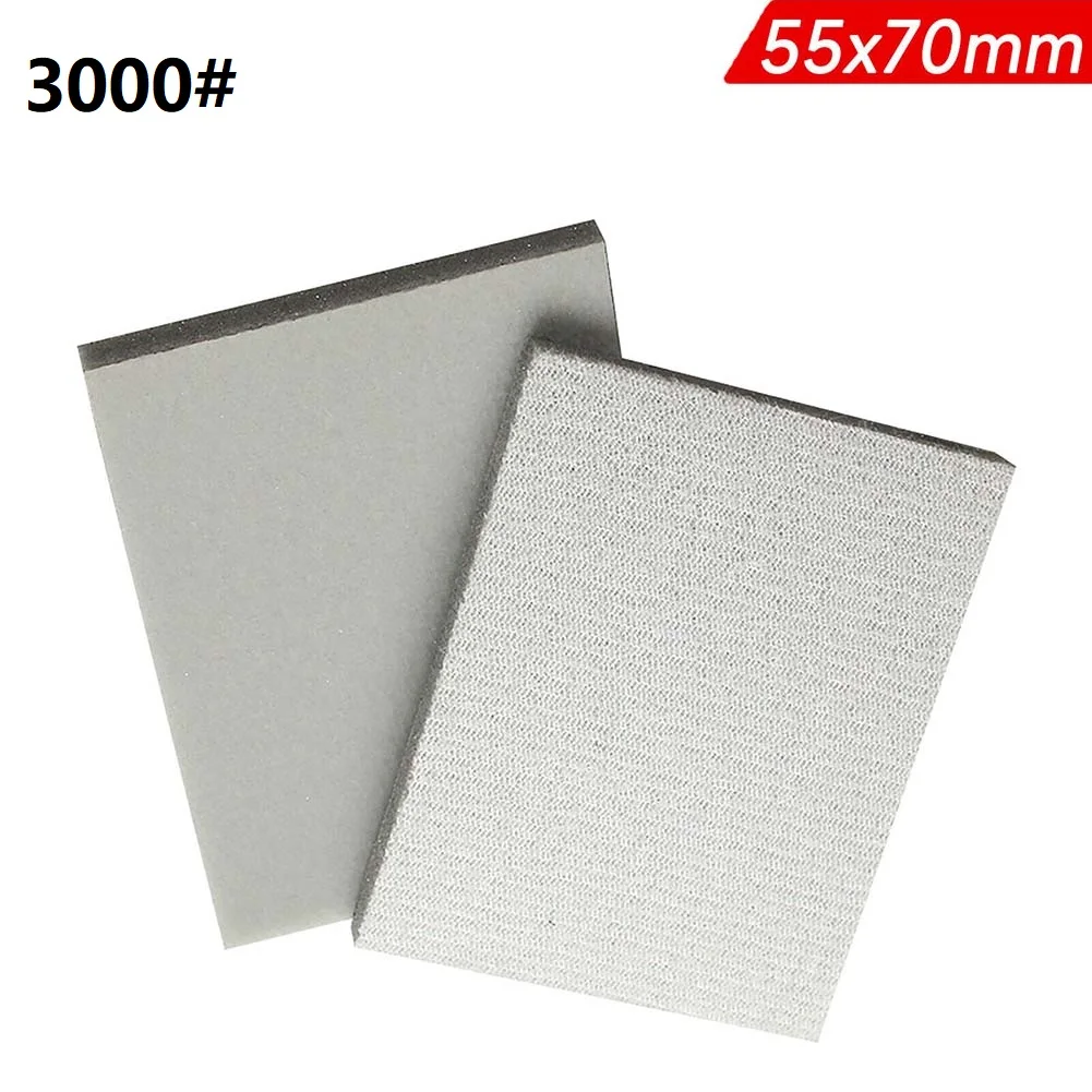 

Useful Sandpaper Sanding Block Tool Wet 1pcs 55x70x5mm Accessories P300-P3000 Replace Replacement Sanding Foam