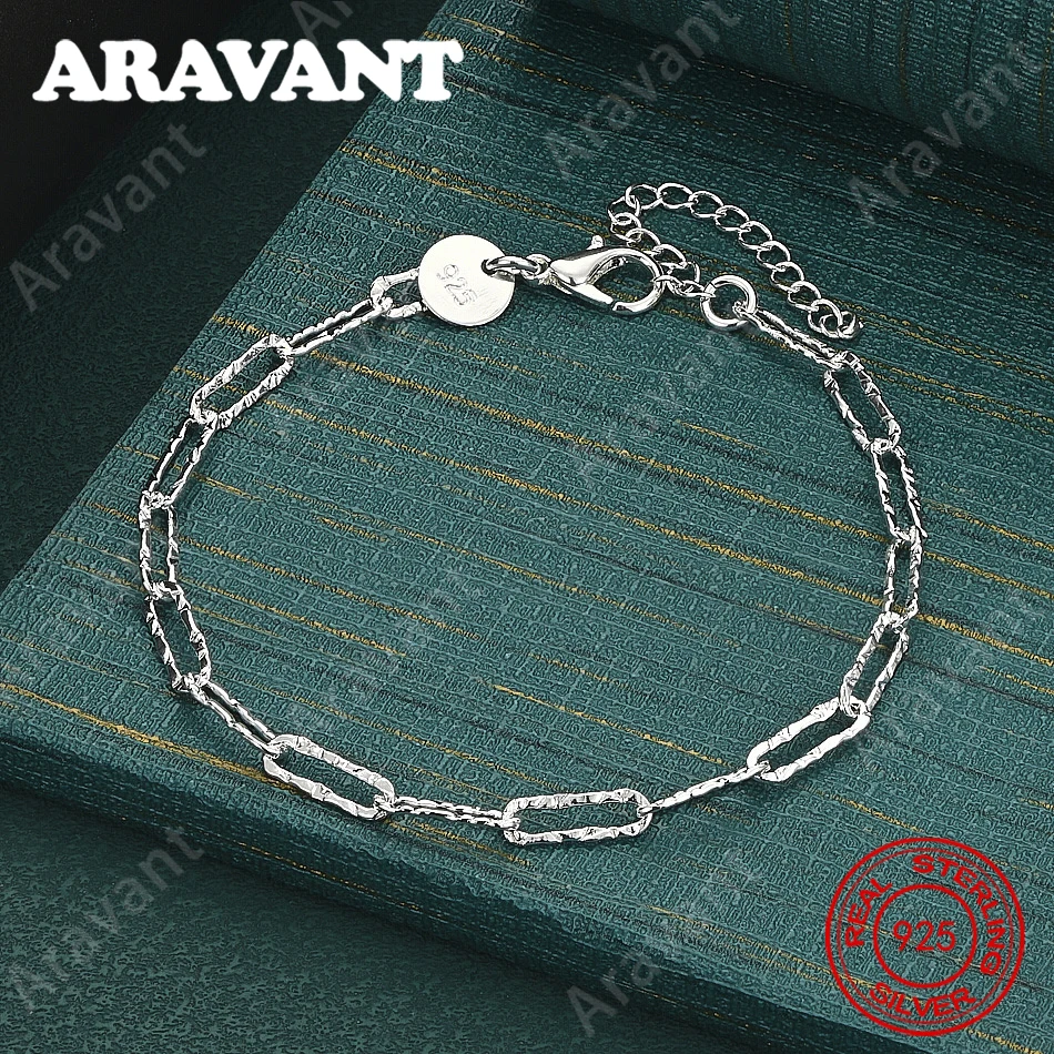 925 Sterling Silver Oval Bracelet – A Unique Gift For Women; Versatile Jewelry Perfect For Banquets
