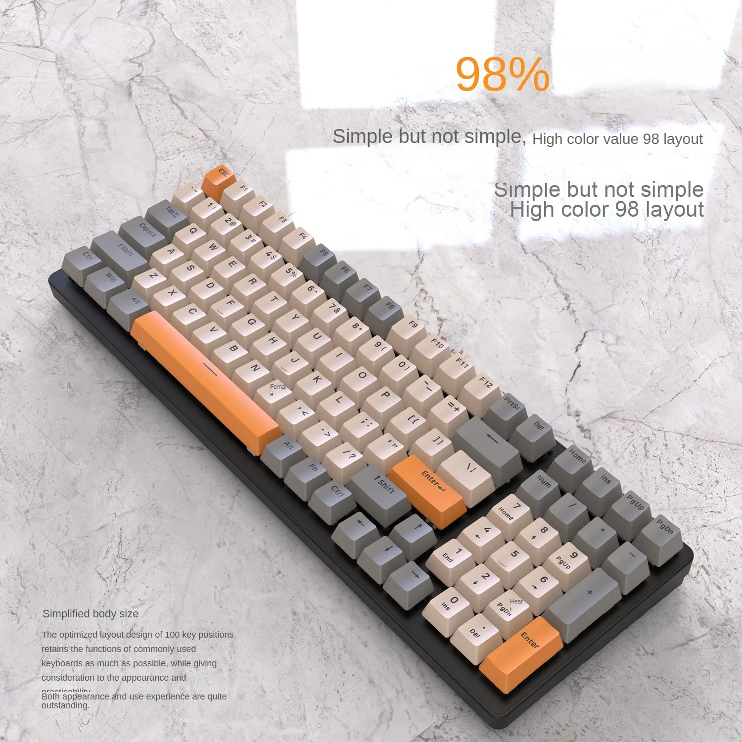 K6 Bluetooth Three-Mode Mechanical Keyboard Hot-Swappable 980 Gaming Mechanical Keyboard E-Sports Notebook Mechanical Keyboard