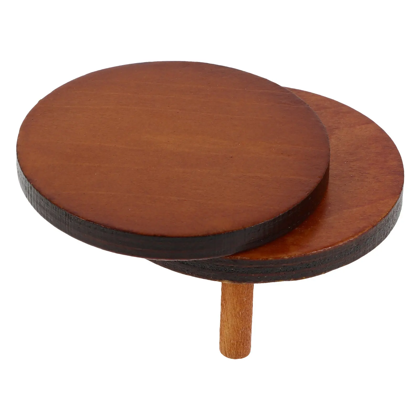 

1Set Miniature Round Table for 1:12 Scale Dollhouse Living Room Coffee Tea Scene Decoration Wooden Mini Furniture Accessory