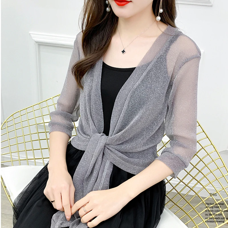 เจ้าสาวงานแต่งงานเสื้อ Wraps Lace Bolero Women Shrug ผ้าคลุมไหล่ชุดราตรี Cape กลางแขน Bolero เปิดฝาครอบด้านหน้า Up