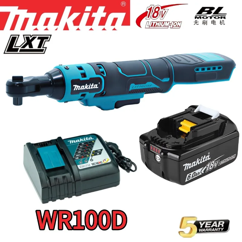 

Оригинальная аккумуляторная система быстрой фиксации Makita WR100D с двойным приводом 3/8" и 1/4", скорость 800 об/мин, компактная, для работы в ограниченном пространстве