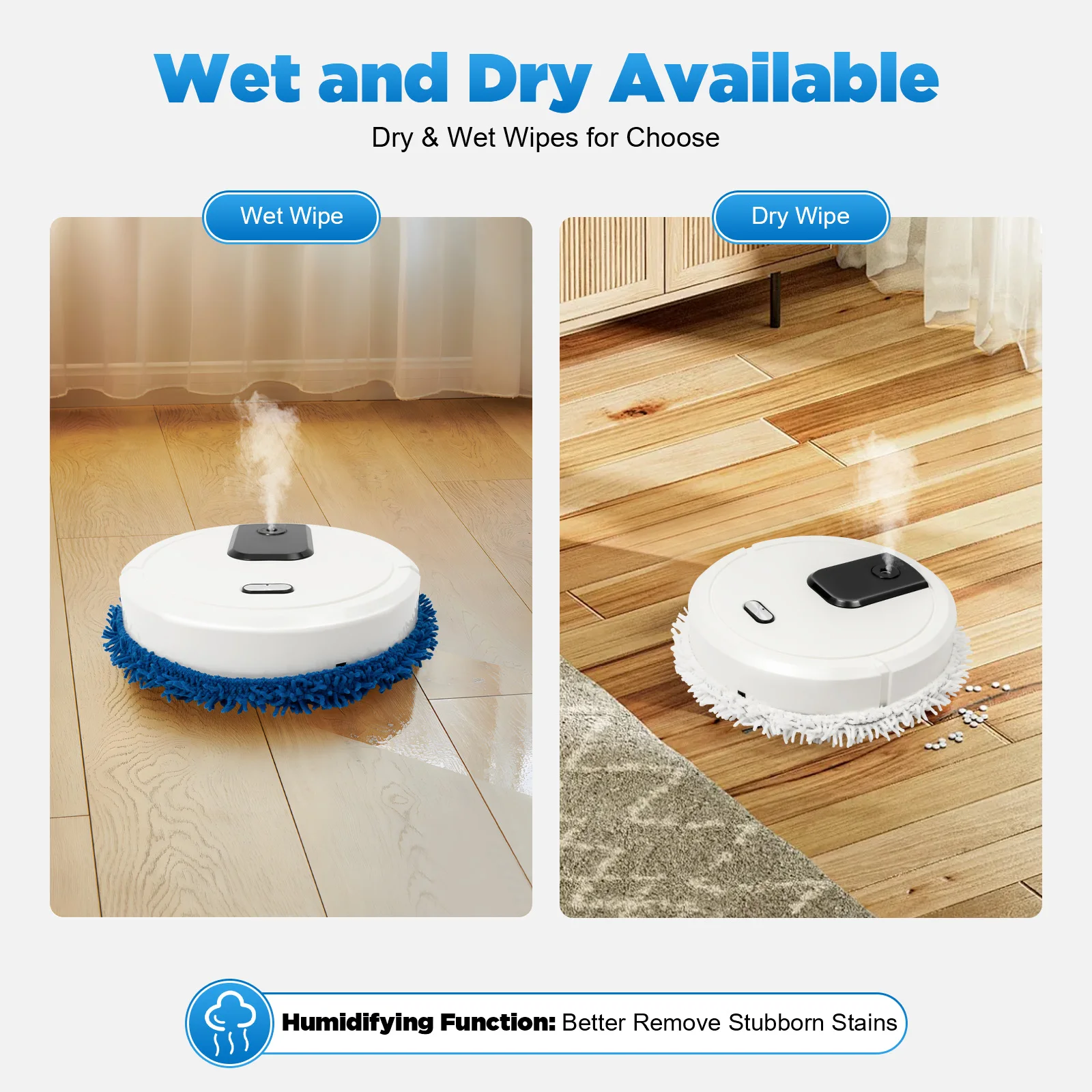 Wireless Smart Mopping Machine, Wet and Ary Dual-purpose Mopping Machine, Multifunctional Super Quiet for Home Use